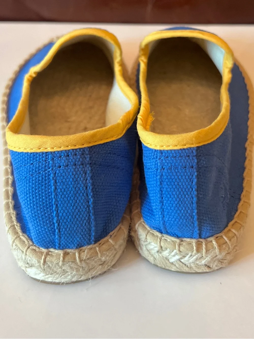 Soludos Kids Smoking Espadrille Blue Yellow Shoes Size 12-12.5 new without box